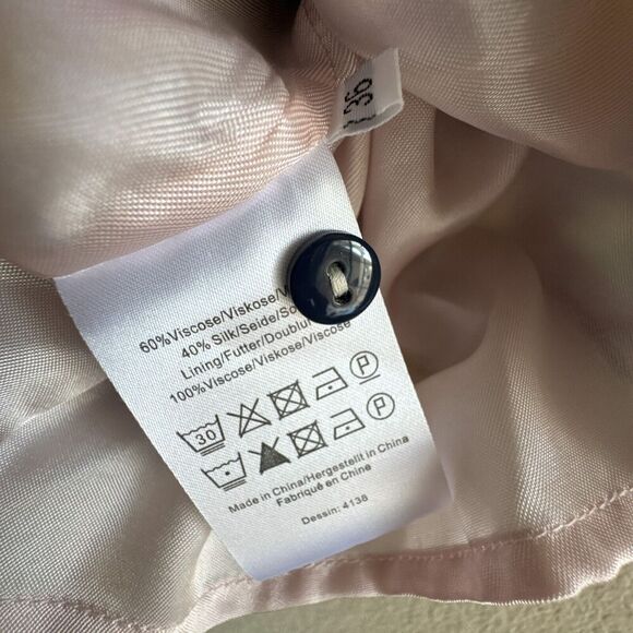 Baum und Pferdgarten Adamaris Silk Blend Smocked Bodice Midi Dress 36 EU, US 4/6 - Picture 4 of 8